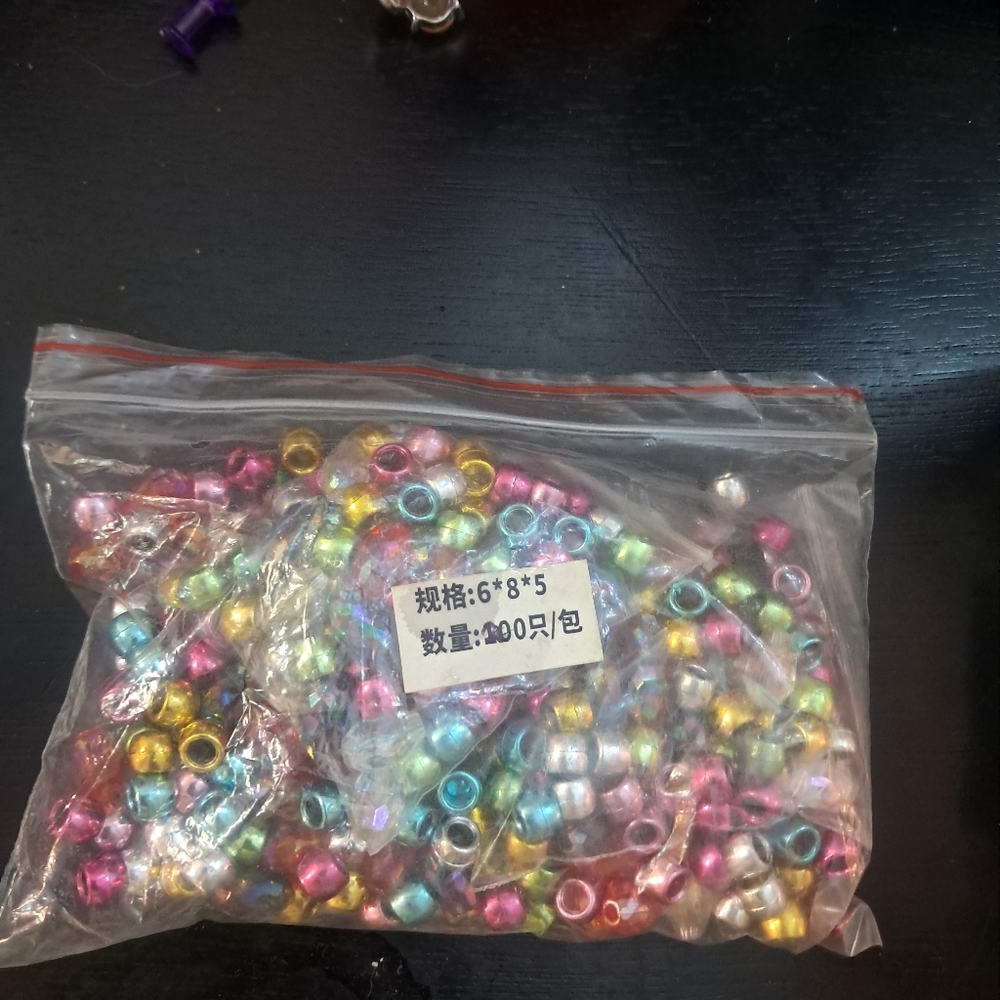 Colorful Pony  Beads Set